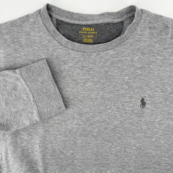 Polo Ralph Lauren Other - Polo Ralph Lauren Crewneck Sweatshirt Mens Large Heather Grey Cotton Blend Soft